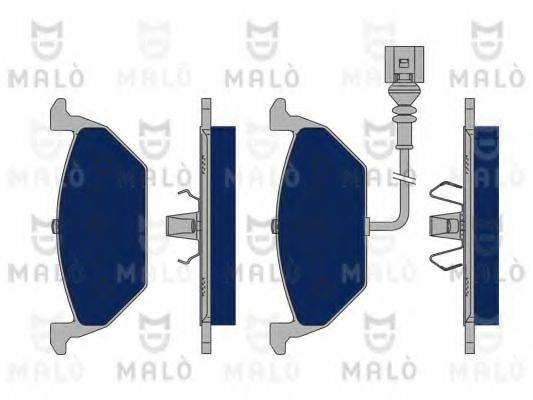 Комплект гальмівних колодок, дискове гальмо MALO 1050103