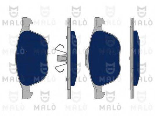 Комплект гальмівних колодок, дискове гальмо MALO 1050113