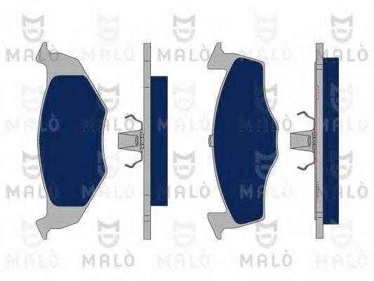 Комплект гальмівних колодок, дискове гальмо MALO 1050115
