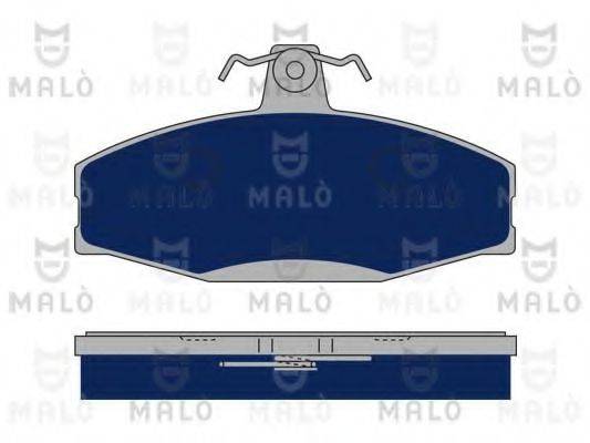 Комплект гальмівних колодок, дискове гальмо MALO 1050120