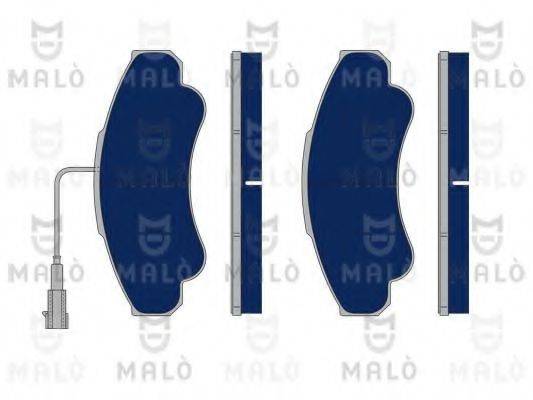 Комплект тормозных колодок, дисковый тормоз MALO 1050124