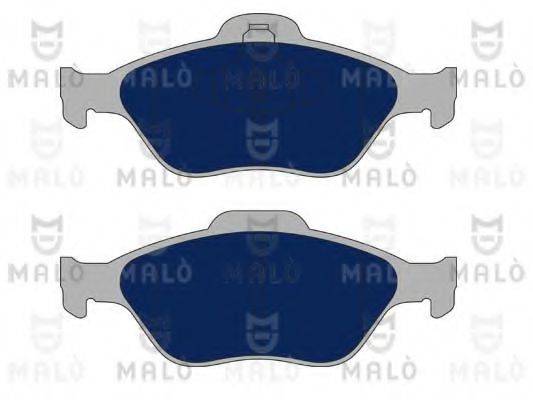 Комплект гальмівних колодок, дискове гальмо MALO 1050133