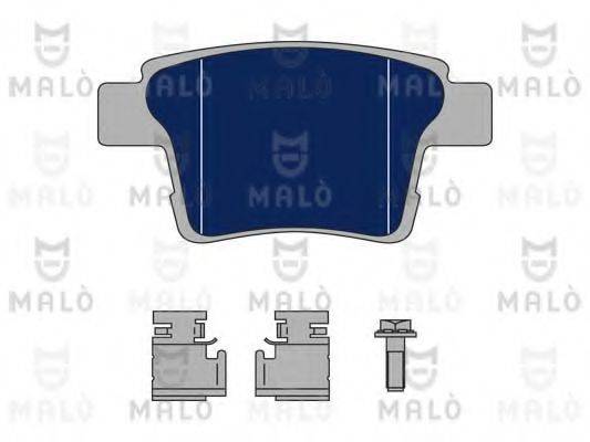 Комплект гальмівних колодок, дискове гальмо MALO 1050144
