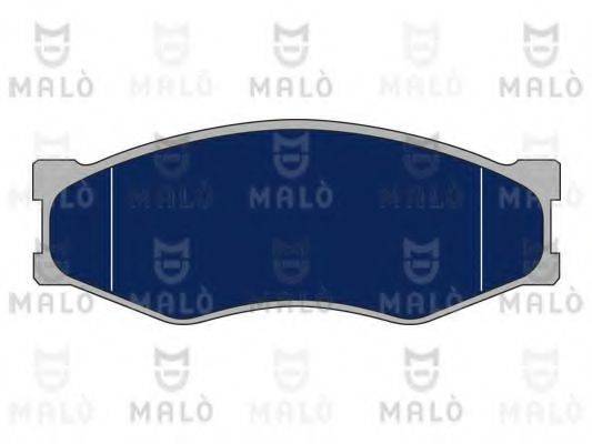 Комплект гальмівних колодок, дискове гальмо MALO 1050151