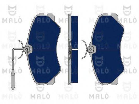 Комплект гальмівних колодок, дискове гальмо MALO 1050157