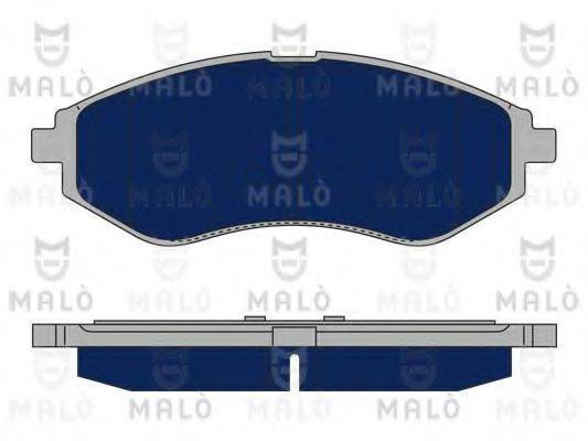 Комплект тормозных колодок, дисковый тормоз MALO 1050193