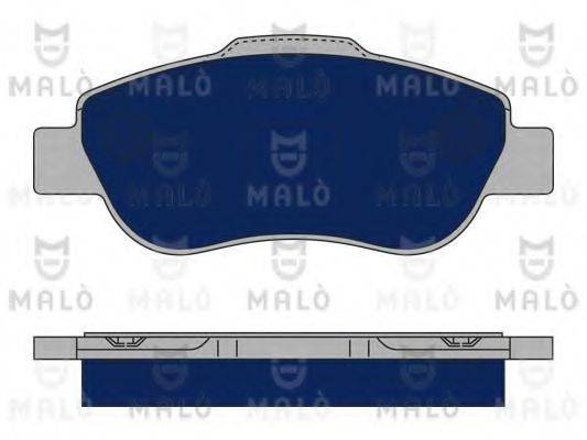 Комплект тормозных колодок, дисковый тормоз MALO 1050215