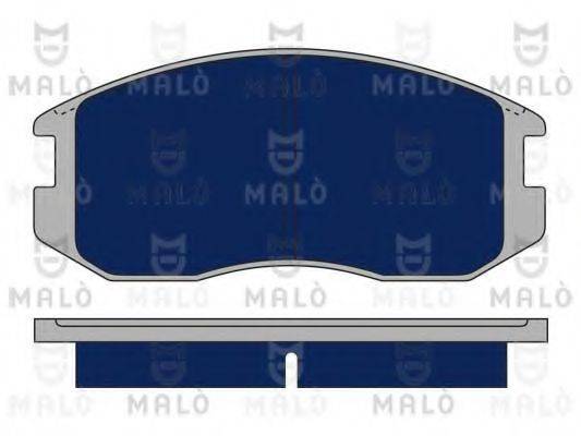 Комплект гальмівних колодок, дискове гальмо MALO 1050216