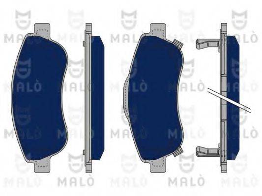 Комплект тормозных колодок, дисковый тормоз MALO 1050236
