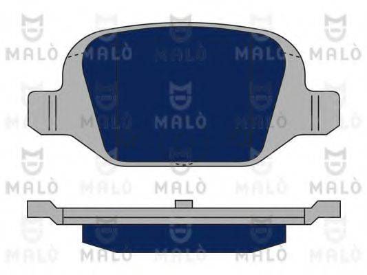 Комплект тормозных колодок, дисковый тормоз MALO 1050248