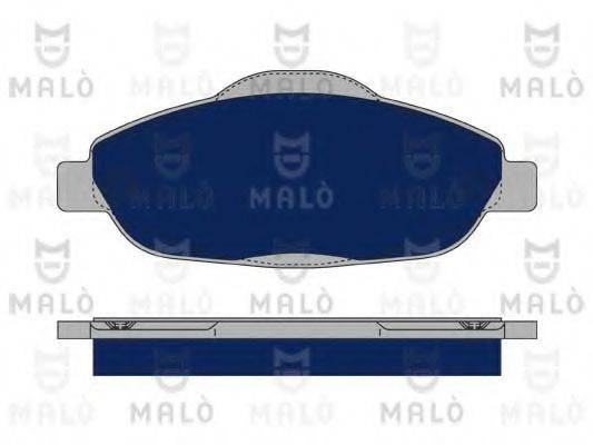 Комплект гальмівних колодок, дискове гальмо MALO 1050253