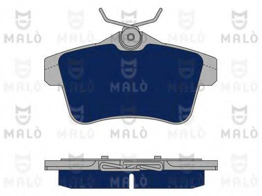 Комплект гальмівних колодок, дискове гальмо MALO 1050256