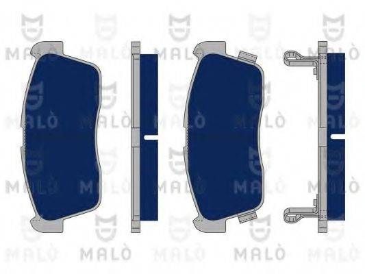 Комплект тормозных колодок, дисковый тормоз MALO 1050276