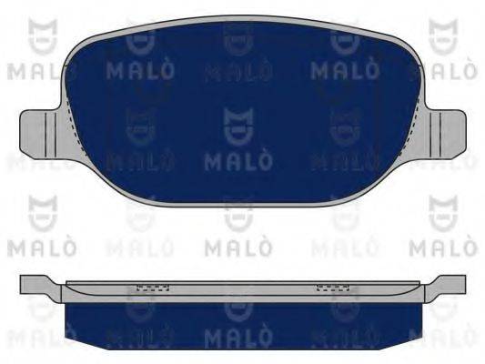 Комплект гальмівних колодок, дискове гальмо MALO 1050280