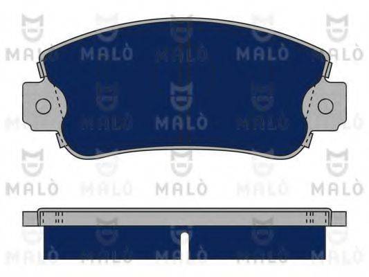 Комплект гальмівних колодок, дискове гальмо MALO 1050305