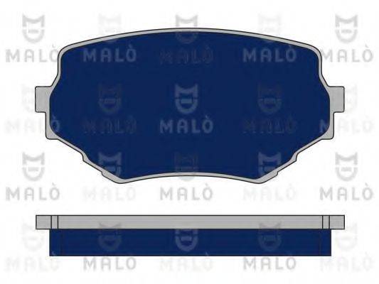 Комплект гальмівних колодок, дискове гальмо MALO 1050320