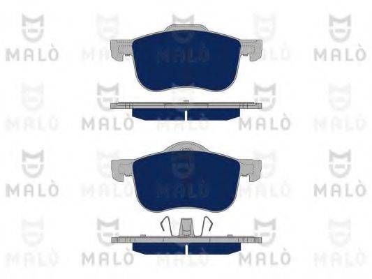Комплект гальмівних колодок, дискове гальмо MALO 1050326