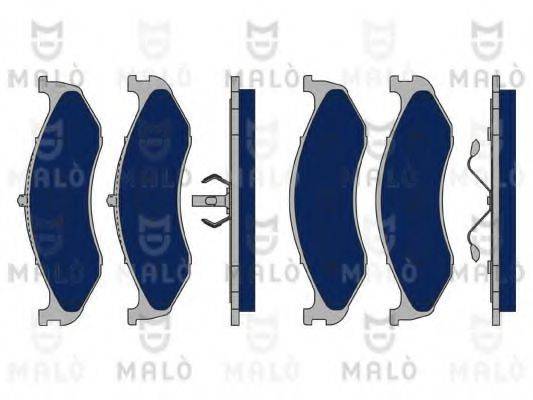 Комплект гальмівних колодок, дискове гальмо MALO 1050335