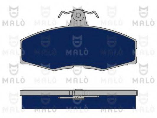 Комплект гальмівних колодок, дискове гальмо MALO 1050342