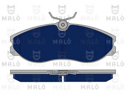 Комплект гальмівних колодок, дискове гальмо MALO 1050356