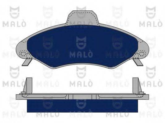 Комплект гальмівних колодок, дискове гальмо MALO 1050360