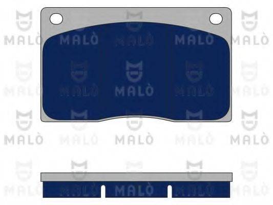 Комплект гальмівних колодок, дискове гальмо MALO 1050365