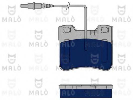 Комплект тормозных колодок, дисковый тормоз MALO 1050377