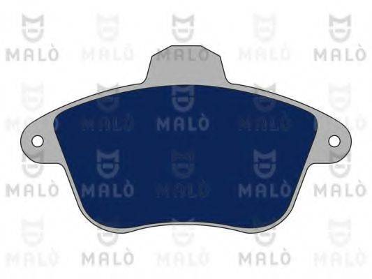 Комплект гальмівних колодок, дискове гальмо MALO 1050464