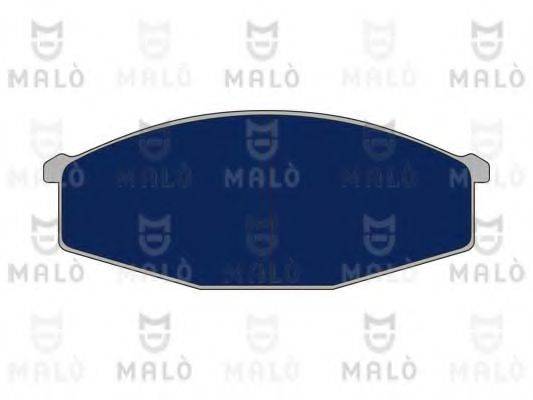 Комплект гальмівних колодок, дискове гальмо MALO 1050473