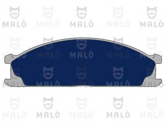 Комплект гальмівних колодок, дискове гальмо MALO 1050478