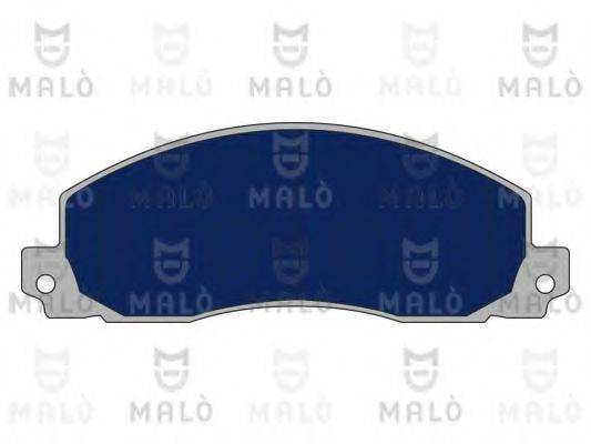 Комплект гальмівних колодок, дискове гальмо MALO 1050665