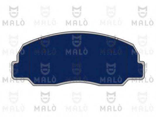 Комплект гальмівних колодок, дискове гальмо MALO 1050852