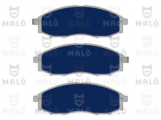 Комплект гальмівних колодок, дискове гальмо MALO 1050900