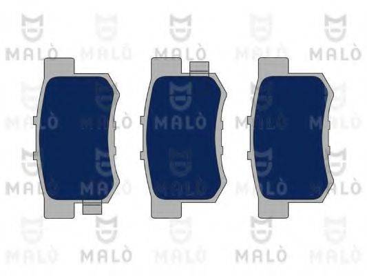 Комплект гальмівних колодок, дискове гальмо MALO 1050926