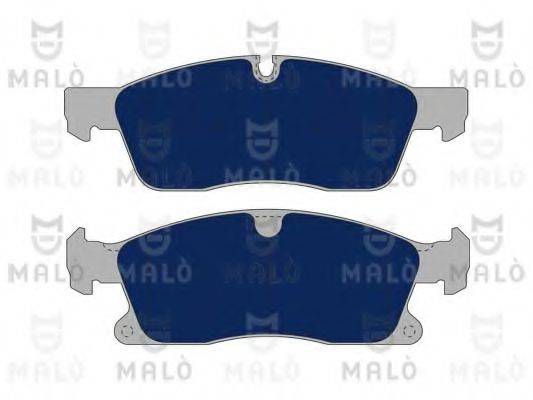 Комплект гальмівних колодок, дискове гальмо MALO 1050949