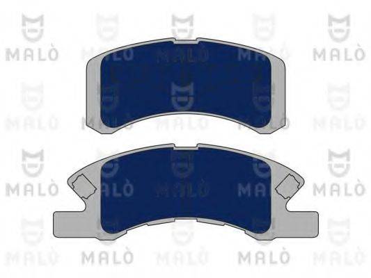 Комплект гальмівних колодок, дискове гальмо MALO 1051052