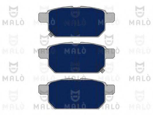 Комплект тормозных колодок, дисковый тормоз MALO 1051059
