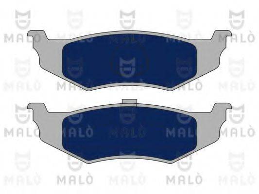 Комплект гальмівних колодок, дискове гальмо MALO 1051070