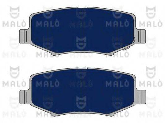 Комплект гальмівних колодок, дискове гальмо MALO 1051110