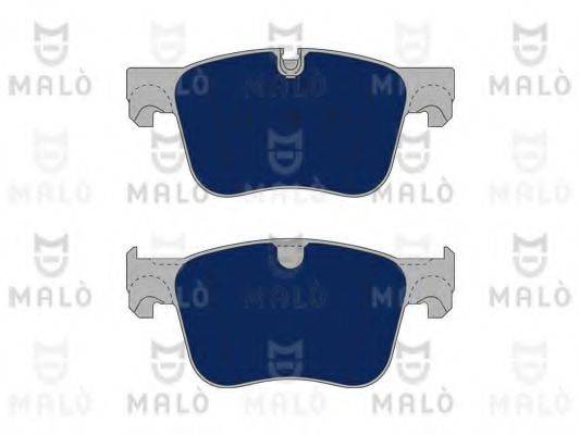 Комплект гальмівних колодок, дискове гальмо MALO 1051136