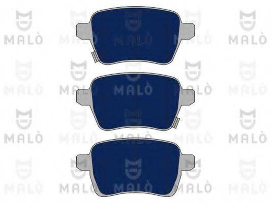Комплект тормозных колодок, дисковый тормоз MALO 1051139