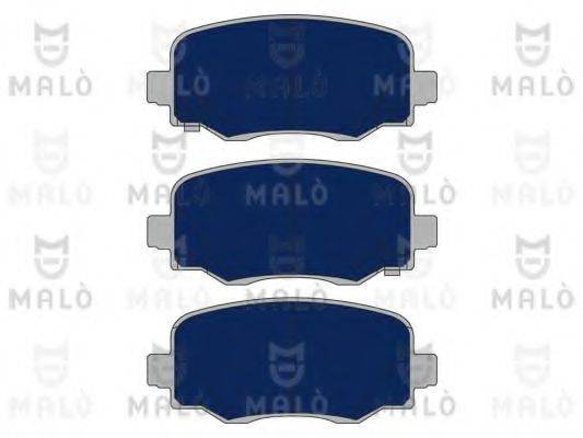 Комплект гальмівних колодок, дискове гальмо MALO 1051152