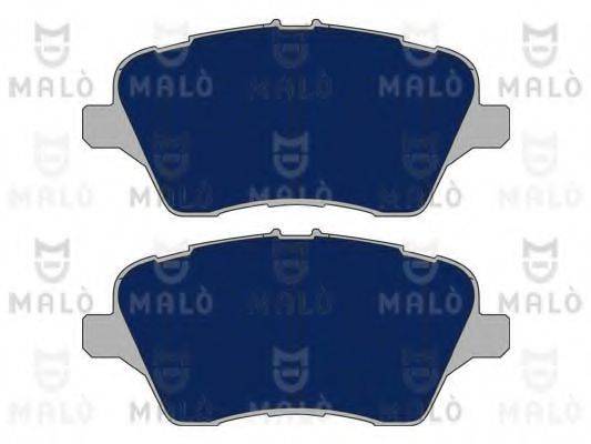 Комплект гальмівних колодок, дискове гальмо MALO 1051156