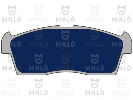 Комплект гальмівних колодок, дискове гальмо MALO 1051158