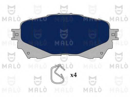Комплект тормозных колодок, дисковый тормоз MALO 1051164