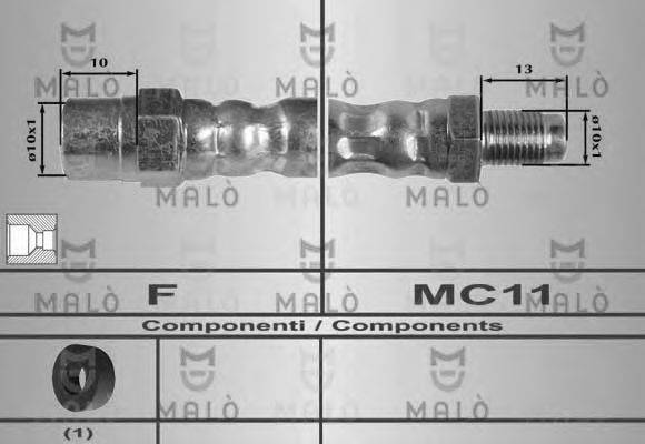 MALO 80217 Тормозной шланг