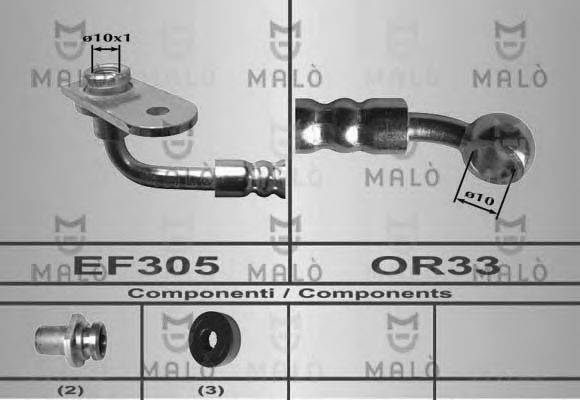 Тормозной шланг MALO 80601