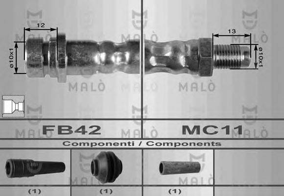 Тормозной шланг MALO 8998