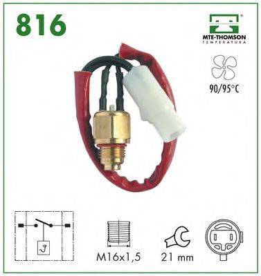 MTE-THOMSON 816 Термові вимикач, вентилятор радіатора