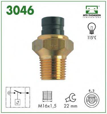 MTE-THOMSON 3046 термовимикач, сигнальна лампа рідини, що охолоджує
